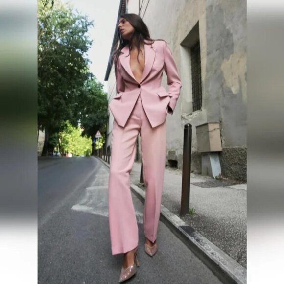 ZARA FLARED HIGH WAIST PANTS - Picture 1 of 6